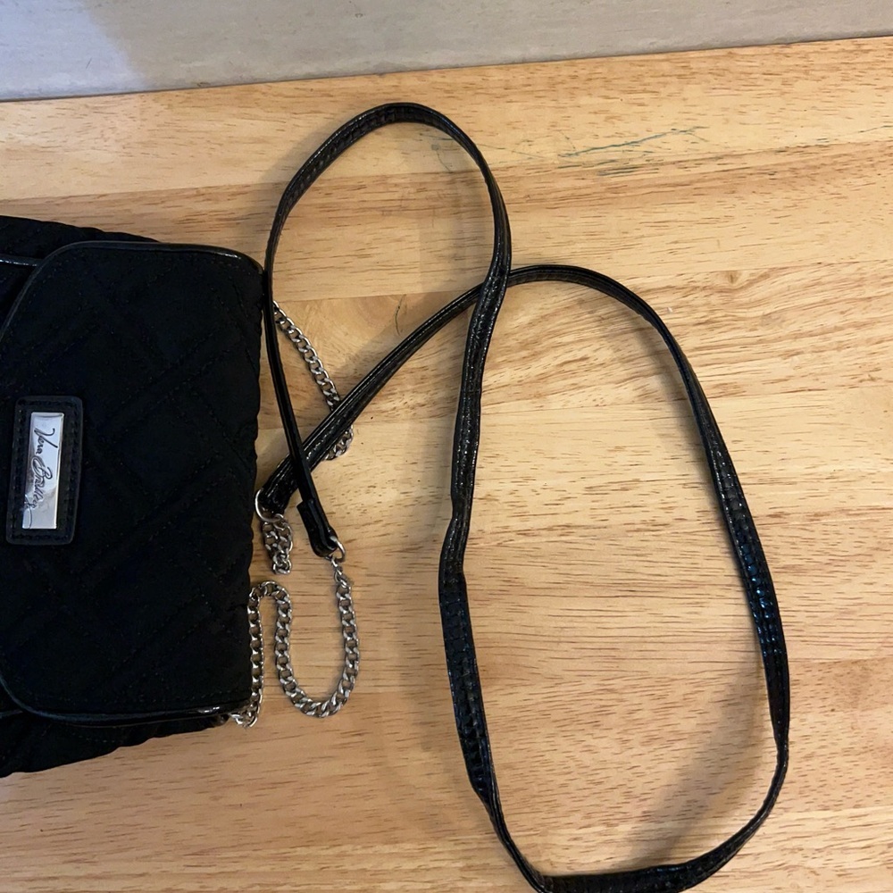 Vera Bradley Quilted Chain Strap Crossbody in classic
black. - Picture 7 of 14